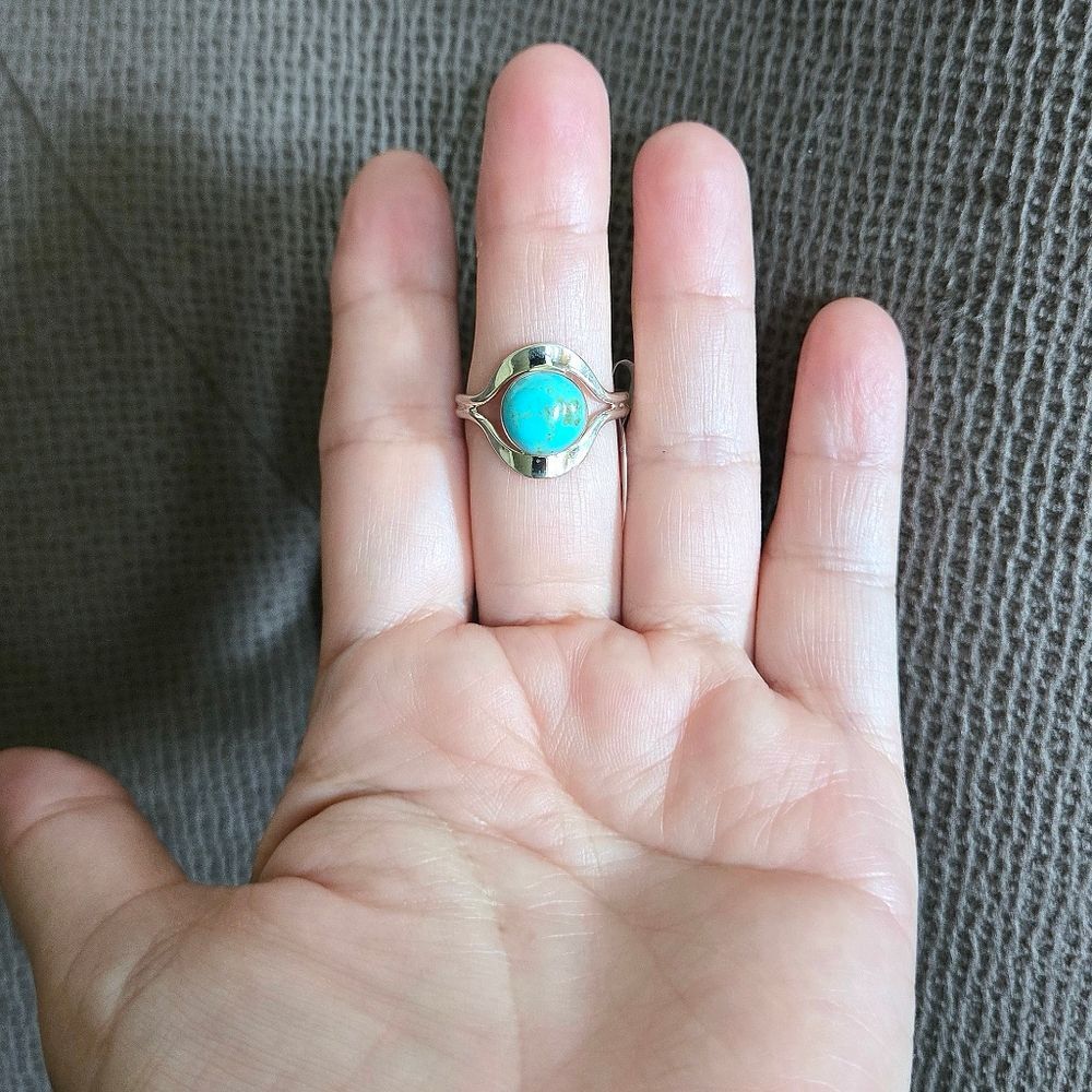 Sterling Silver🤍 Mexican🇲🇽 Turquoise Ring - NWT - Picture 13 of 16